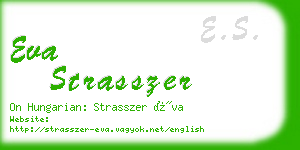 eva strasszer business card